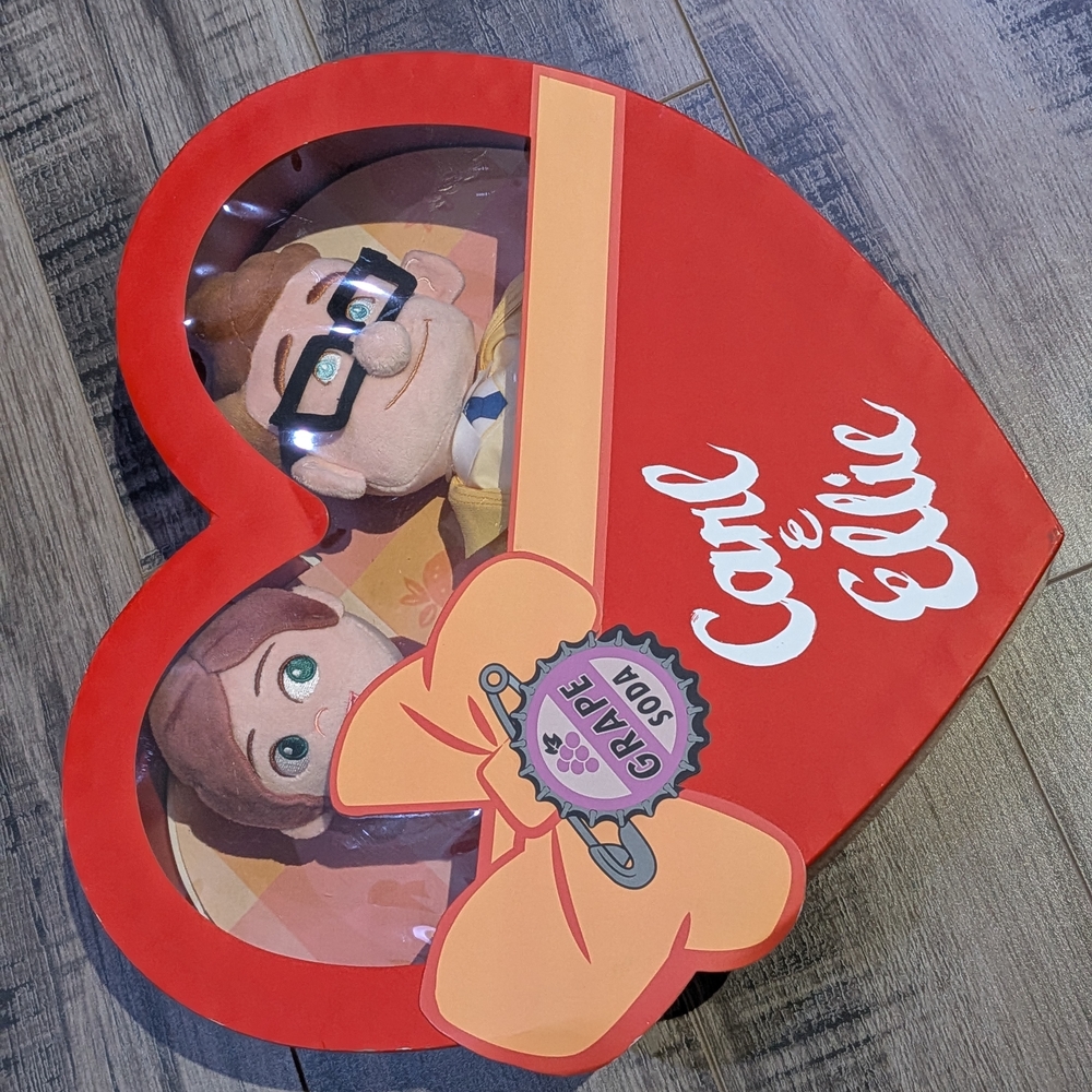 Carl and Ellie Heart-Shaped Plush Set